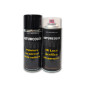 Kit : peinture de base et vernis monocomposant en aérosol, volume utile de 400 ml, suffisant pour couvrir 1,5 m² en deux couches. Ce vernis polymérise au contact de l'air. La peinture et le vernis non utilisés peuvent être conservés pour une utilisation ultérieure.   31,90€ 